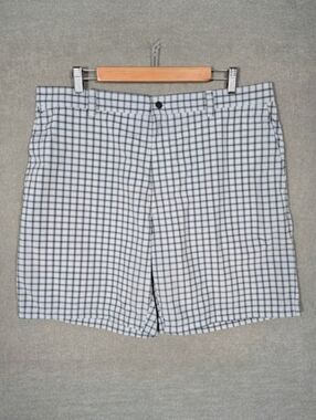 Callaway Men's Optimum Performance Golf Shorts Plaid White Black 38